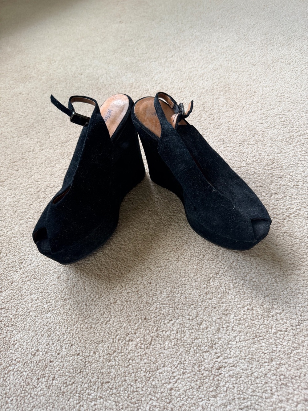 Jeffrey Campbell grable heels black 7